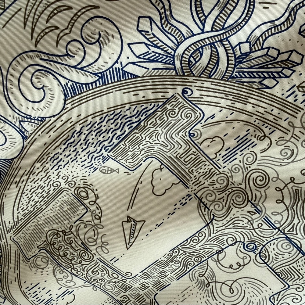 Hermes Please Hold the Line Scarf - Picture 5 of 12